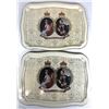 Image 1 : 1977 Queens Silver Jubilee Metal Serving Trays x2