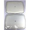 Image 2 : 1977 Queens Silver Jubilee Metal Serving Trays x2