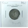 Image 1 : 1963 South Africa SILVER 5 Cent Coin