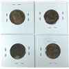 Image 2 : South Africa 2 Penny Coin LOT x4 - 1975 to 1989