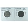 Image 1 : 1950 German 1 Deutshche Mark Coins x2