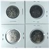 Image 2 : Canadian 50 Cent Coin LOT x4 - 1976 to 1985