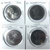 Image 1 : Canadian 1 Dollar Coin LOT x4 - 1971 to 1981