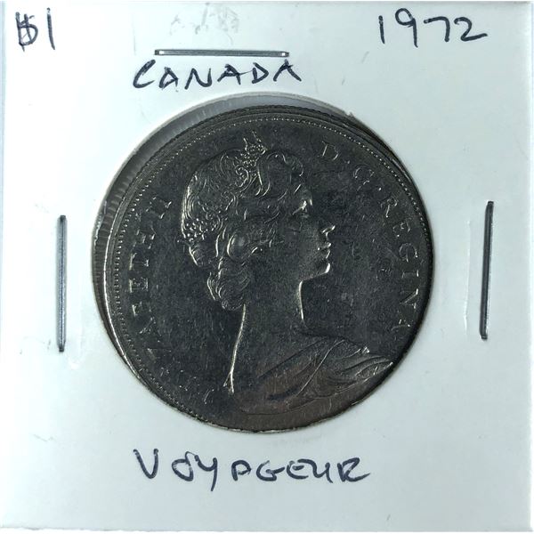 1972 Canada 1 Dollar COIN - Voyaguers