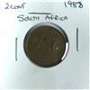 Image 1 : South Africa 2 Cent Coin - 1988