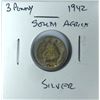 Image 1 : 1942 SILVER South Africa 3 Pence Coin