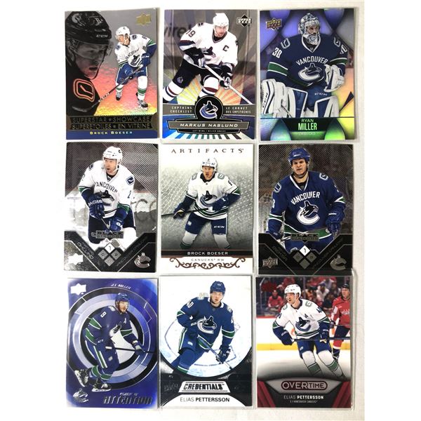 Canucks Lot x9 - Naslund, Boeser, Miller