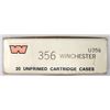 Image 12 : Winchester Model 54 bolt Action Rifle 356 Win c/w Dies & Brass