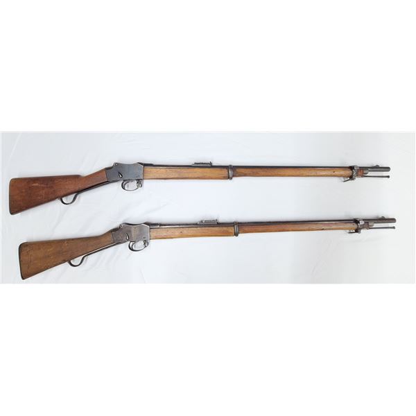 Two Martini Henry Enfield 1887 Fully Functional Rifles LAMP Rare Display Lot