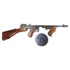 Image 5 : Thompson Machine Gun REPLICA  Model 1921 Chicago Typewriter Drum Magazine