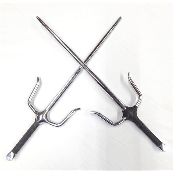 SAI - Japanese Fighting Weapons x 2 Stainless Steel