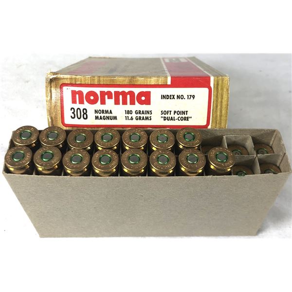 308 Norma MAG - 15 Rds & 5 Brass