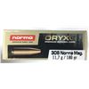 Image 1 : 308 NORMA Mag Oryx - 180 Grain - 20 Rds