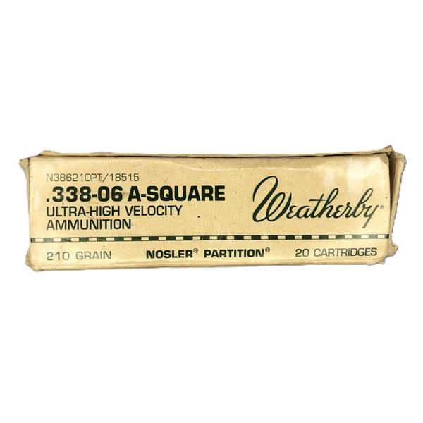 338-06 A-Square Weatherby - HV 210 Grain - 20 Rounds