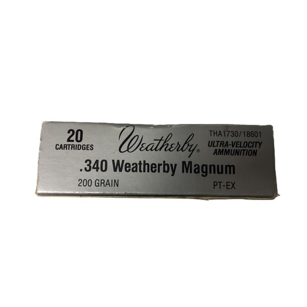 340 Weatherby MAG Lot - 20 Rounds