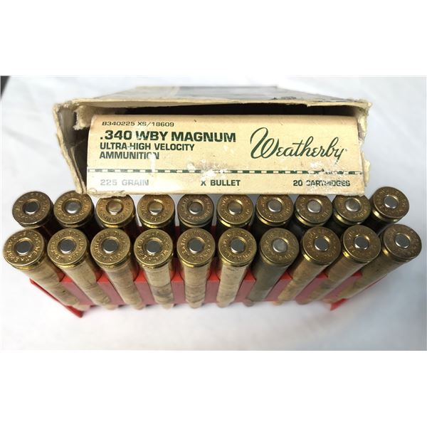340 Weatherby MAG Lot - 20 Rounds