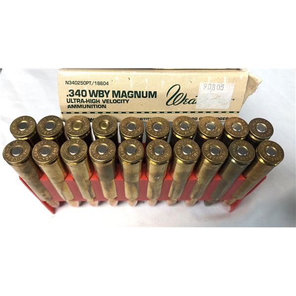 340 Weatherby MAG Lot - 20 Rounds