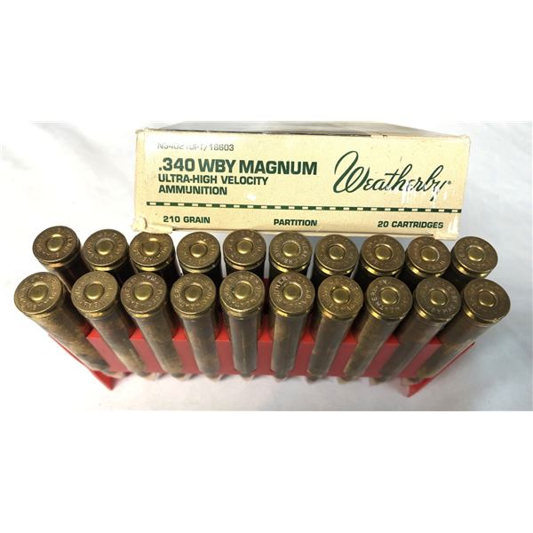 340 Weatherby MAG Lot - 20 Rounds