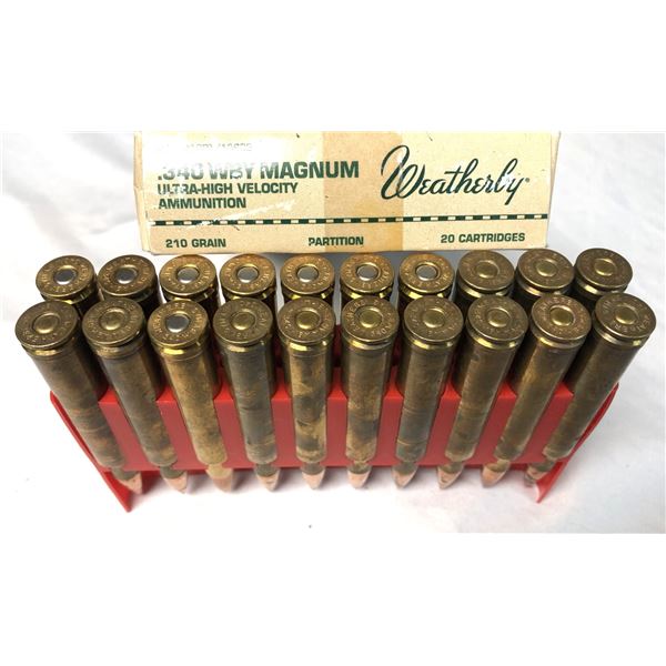340 Weatherby MAG Lot - 20 Rounds
