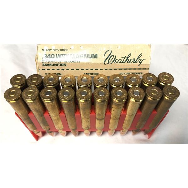 340 Weatherby MAG Lot - 20 Rounds