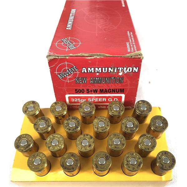 500 S&W Magnum Bullseye - 325 Grain - 20 Rounds