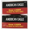 Image 1 : AE 9MM 115 Grain - 100 Rounds