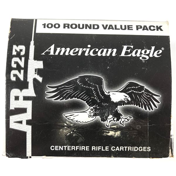 223 REM AE - 100 Rounds - 55 Grain FMJ
