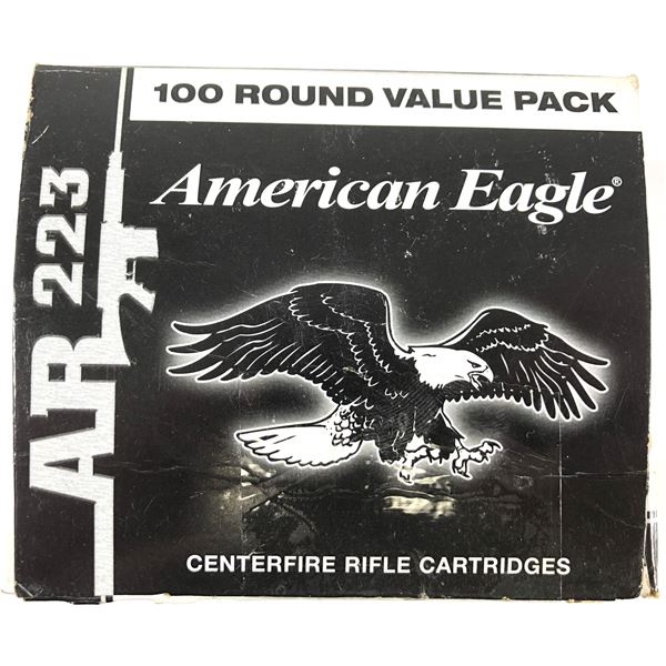 223 REM AE - 100 Rounds - 55 Grain FMJ