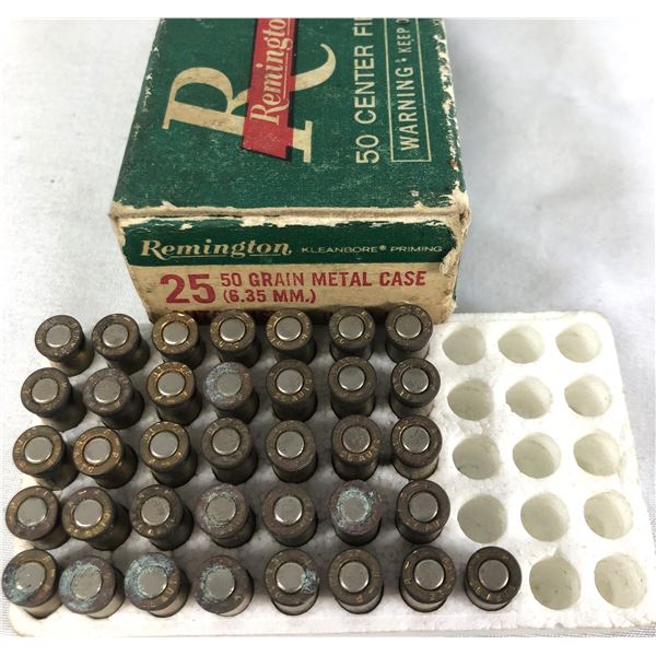 25 REM Ammo Lot x 36 Rounds