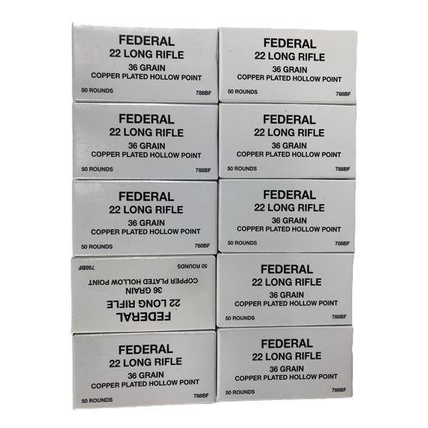 22 LR Federal Ammo LOT x 500 Rds