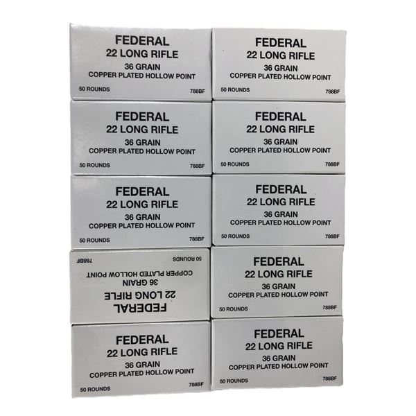 22 LR Federal Ammo LOT x 500 Rds