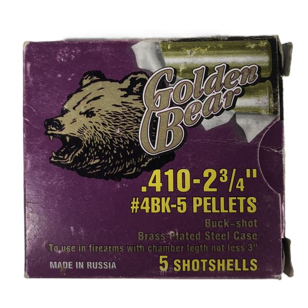 410 Gauge Golden Bear Russia - 5 Shells