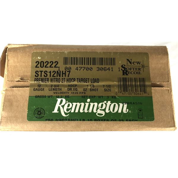 12 Gauge CASE Remington Nitro - 250 Shells