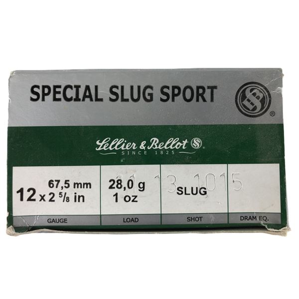 12 Gauge SLUG S&B - x25 Shells