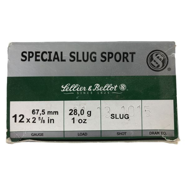 12 Gauge SLUG S&B - x25 Shells1