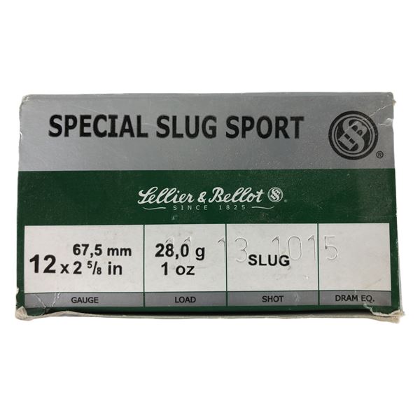 12 Gauge SLUG S&B - x25 Shells