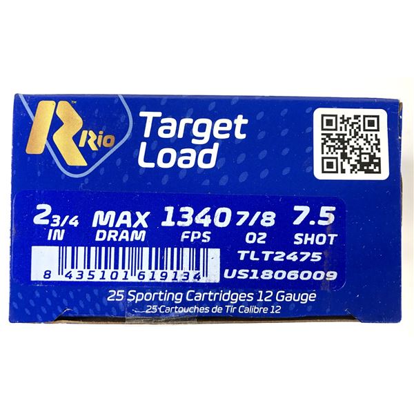 12 Gauge RIO Target Load - 25 Shells