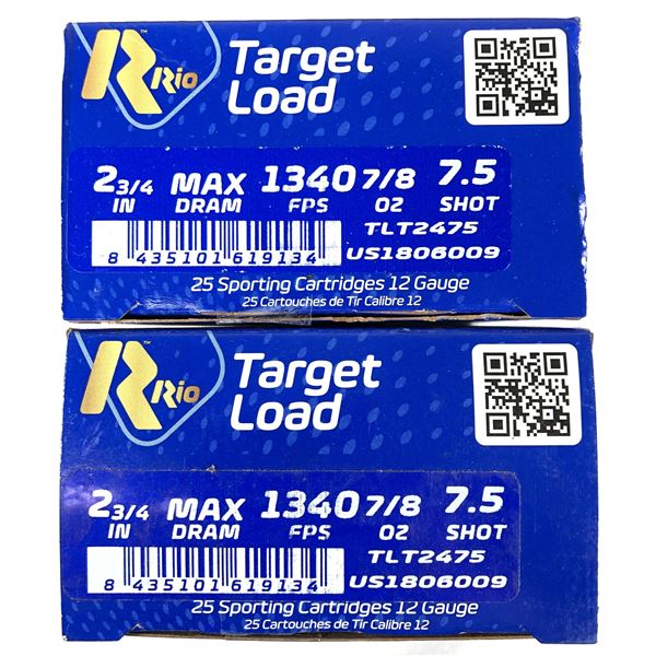 12 Gauge RIO Target Load - 50 Shells