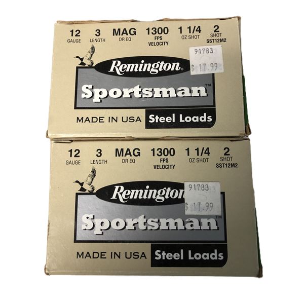 12 Gauge 3 Inch MAG Remington LOT - 50 Shells