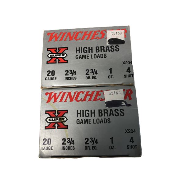 20 Gauge Winchester High Brass - 50 Shells