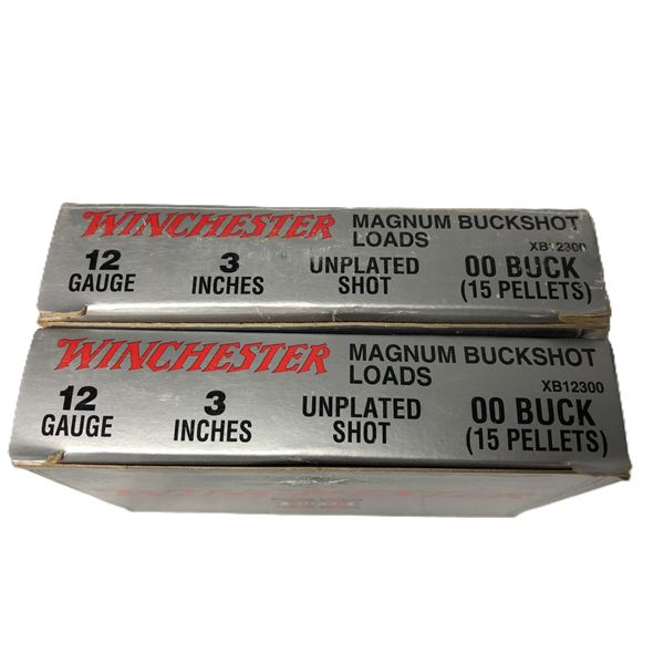 12 Gauge 3 Inch 00 BUCKSHOT Lot - x 10 Shells