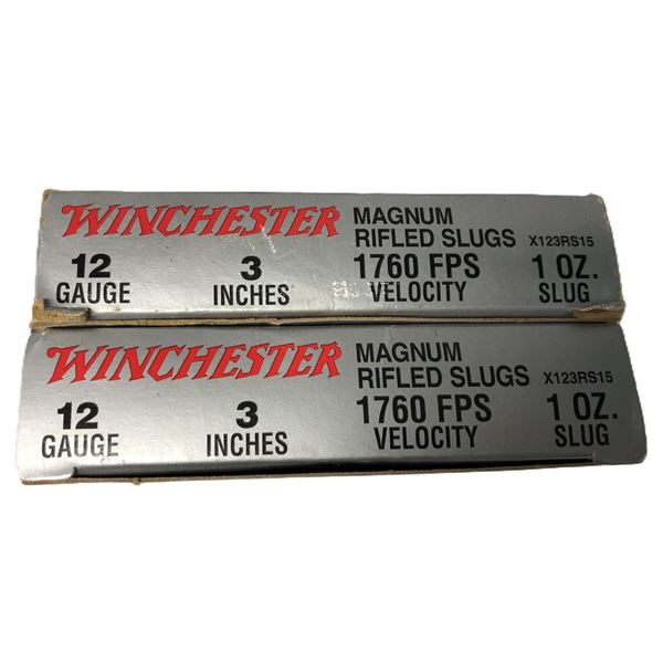 12 Gauge 3 Inch SLUG Lot - x 10 Shells