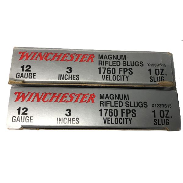 12 Gauge 3 Inch SLUG Lot - x 10 Shells