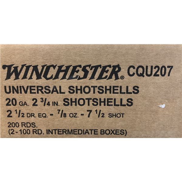 20 Gauge CASE - Winchester x 200 Shells