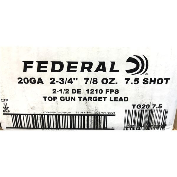 20 Gauge CASE Federal - 250 Shells