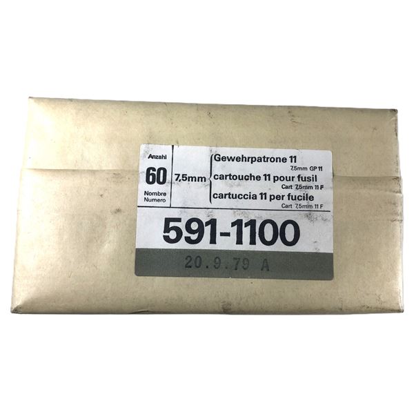 7.5 x 55mm SWISS Ammo Brick - 60 Rounds