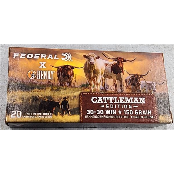 30-30 WIN Federal X Henry Special Edition - 20 Rds NIB