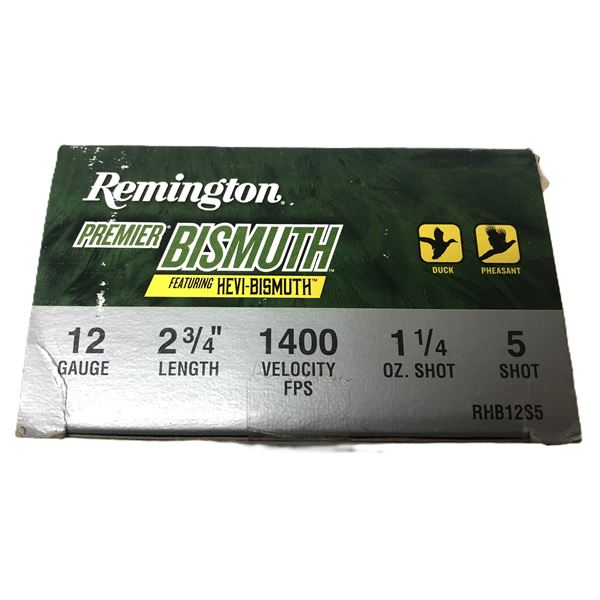 12 Gauge Hevi-BISMUTH Remington - 25 Shells