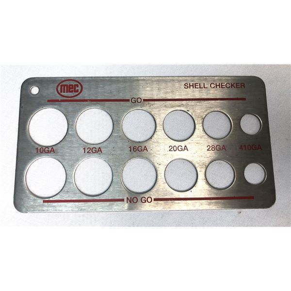 MEC Shotgun Shell Checker Metal Plate