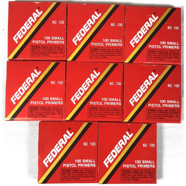 Federal PRIMERS - Small Pistol x800